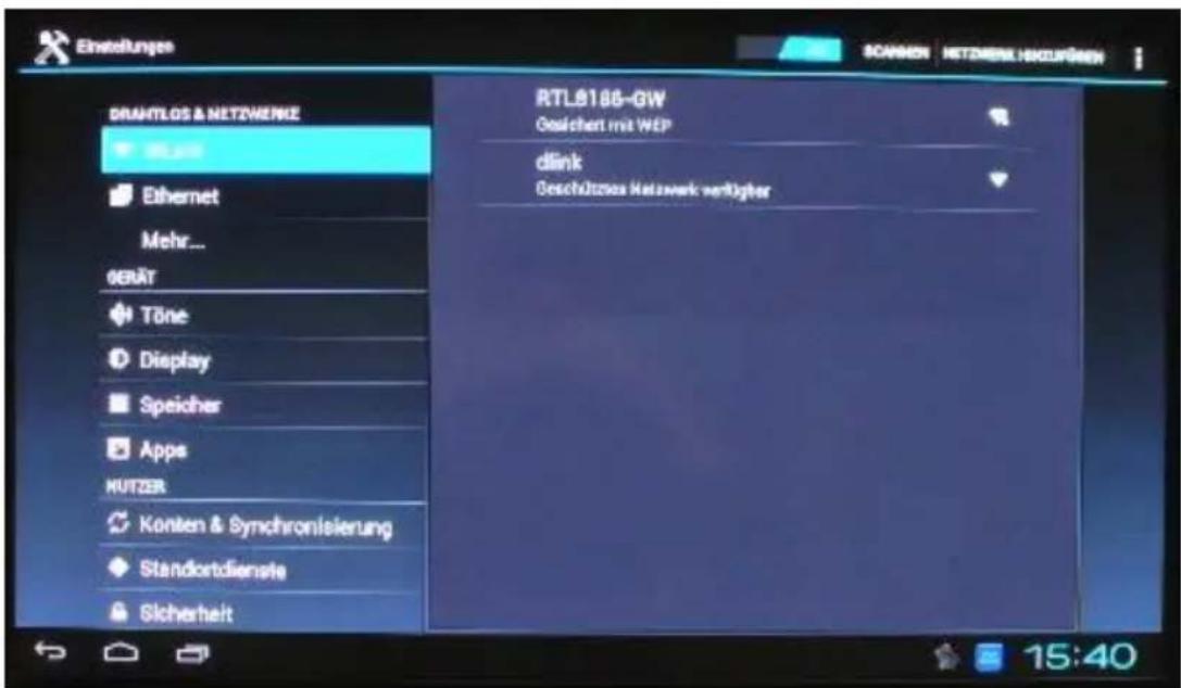 Comag Smart TV HD Android - Netzwerkverbindung per Ethernet-Kabel: - 13