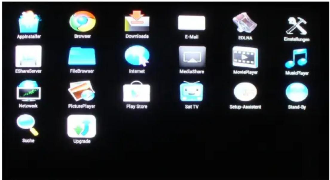 Comag Smart TV HD Android - Anwendungen (= Apps) aufrufen - 1