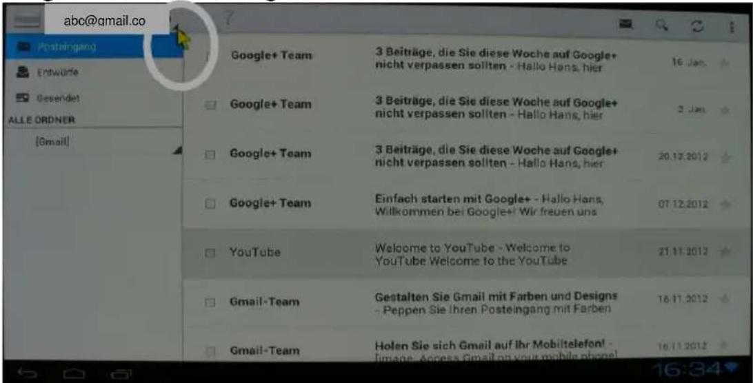 Comag Smart TV HD Android - Emails verwalten - 5