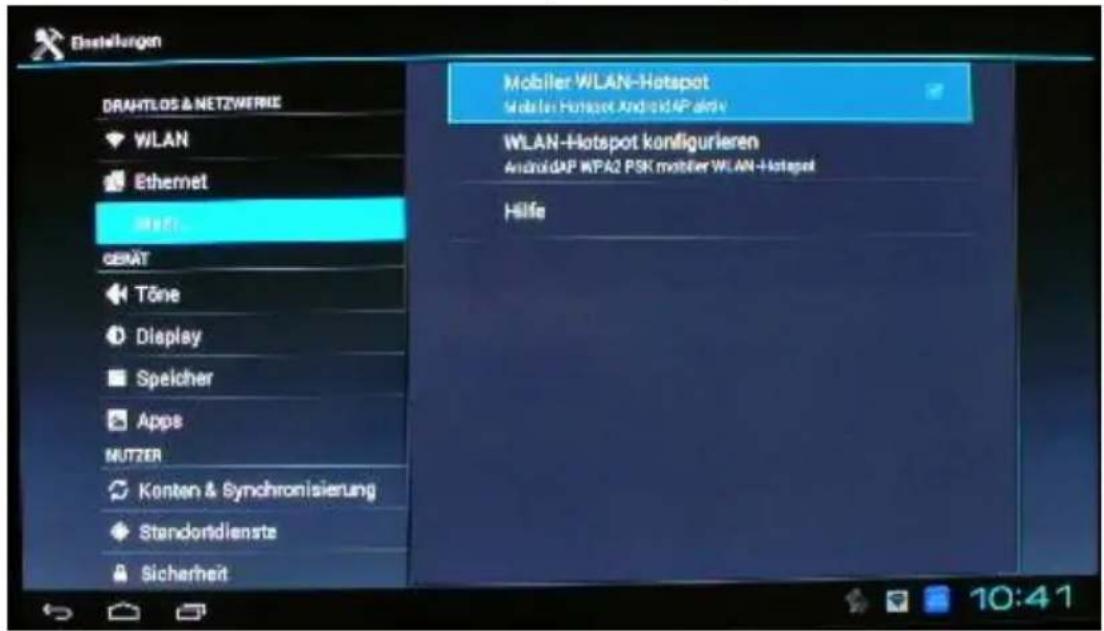 Comag Smart TV HD Android - WiFi-fähiges Android-Gerät oder iOS-Gerät (Smart-Phone, Tablet) mit dem Receiver über persönlichen WLAN-Hotspot verbinden - 1