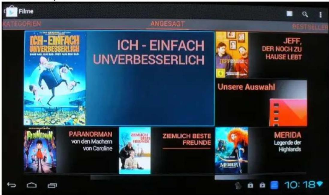 Comag Smart TV HD Android - VoD-Portal von Google - 2