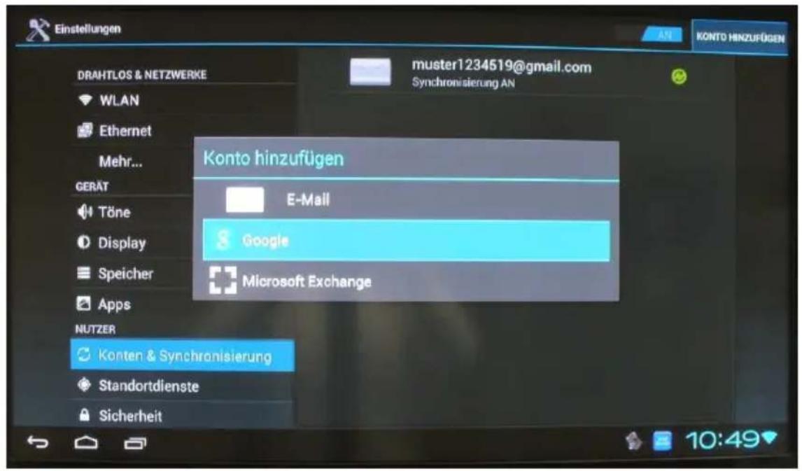 Comag Smart TV HD Android - Google-Konto einrichten/Receiver bei Google anmelden (Gmail) - 1