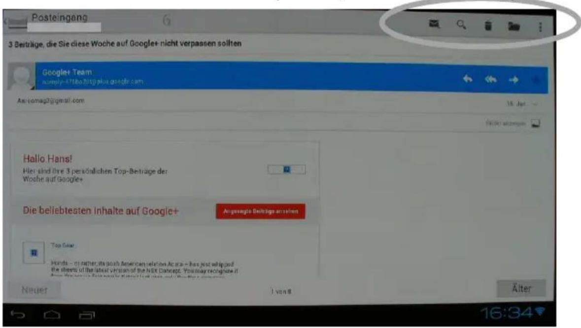 Comag Smart TV HD Android - Emails verwalten - 3
