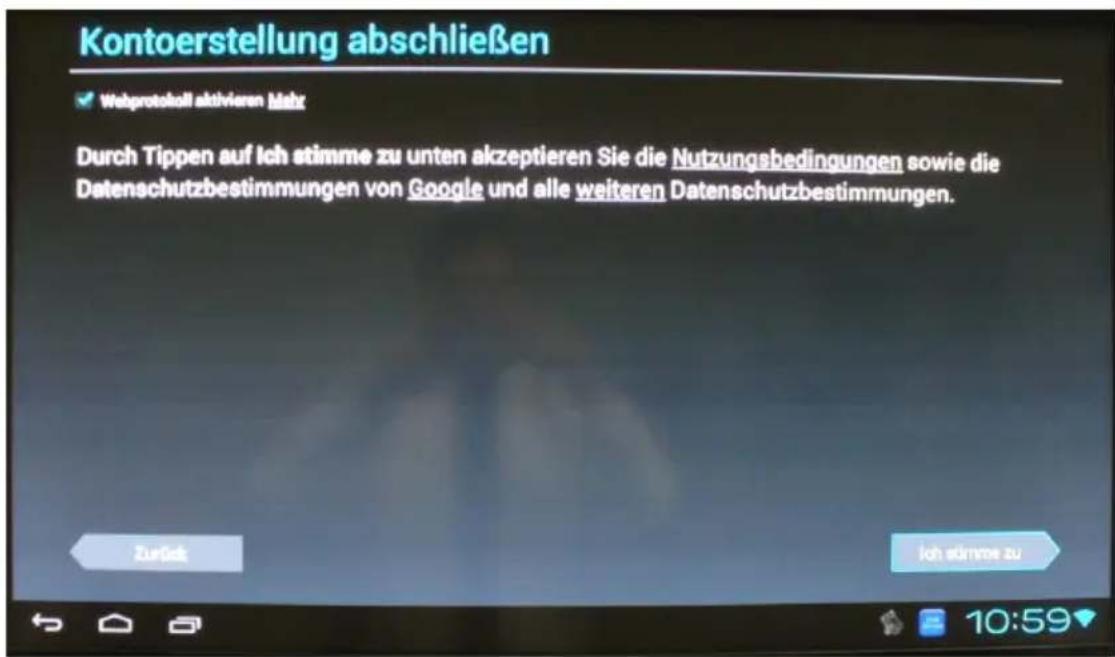 Comag Smart TV HD Android - Google-Konto einrichten/Receiver bei Google anmelden (Gmail) - 14