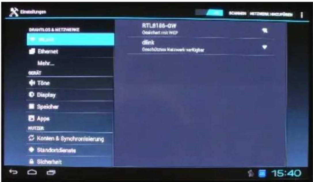 Comag Smart TV HD Android - Kabellose Verbindung (WiFi, WLAN) - 1