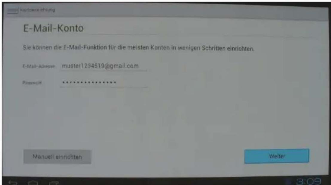 Comag Smart TV HD Android - Bestehendes Email-Konto hinzufügen - 2