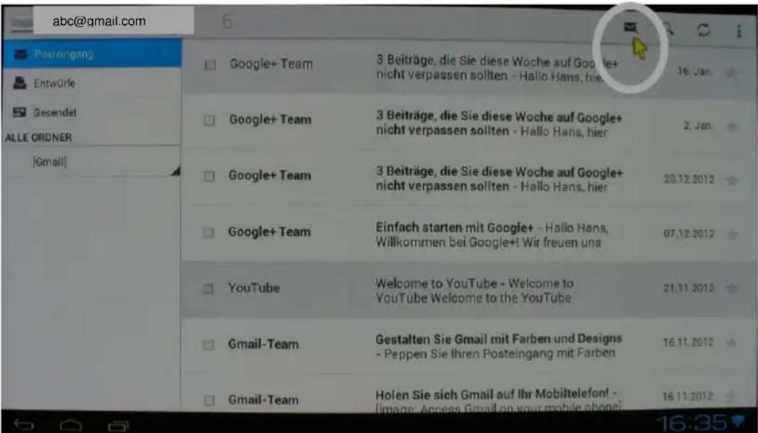 Comag Smart TV HD Android - Emails verwalten - 4