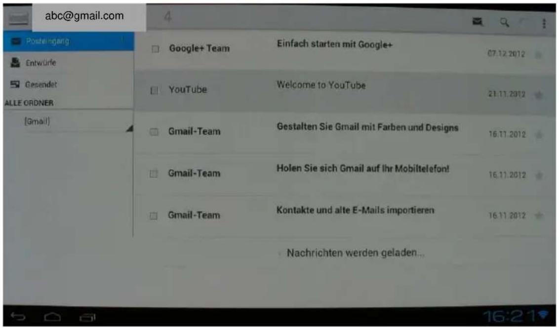 Comag Smart TV HD Android - Emails verwalten - 2