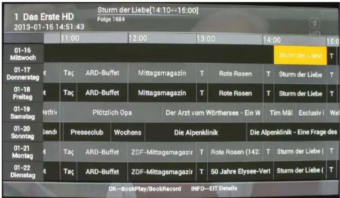 Comag Smart TV HD Android - EPG (Symbol: Ziffernblatt) - 1