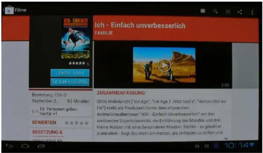 Comag Smart TV HD Android - VoD-Portal von Google - 3