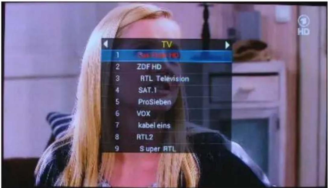 Comag Smart TV HD Android - Programmliste (Listensymbol) - 1