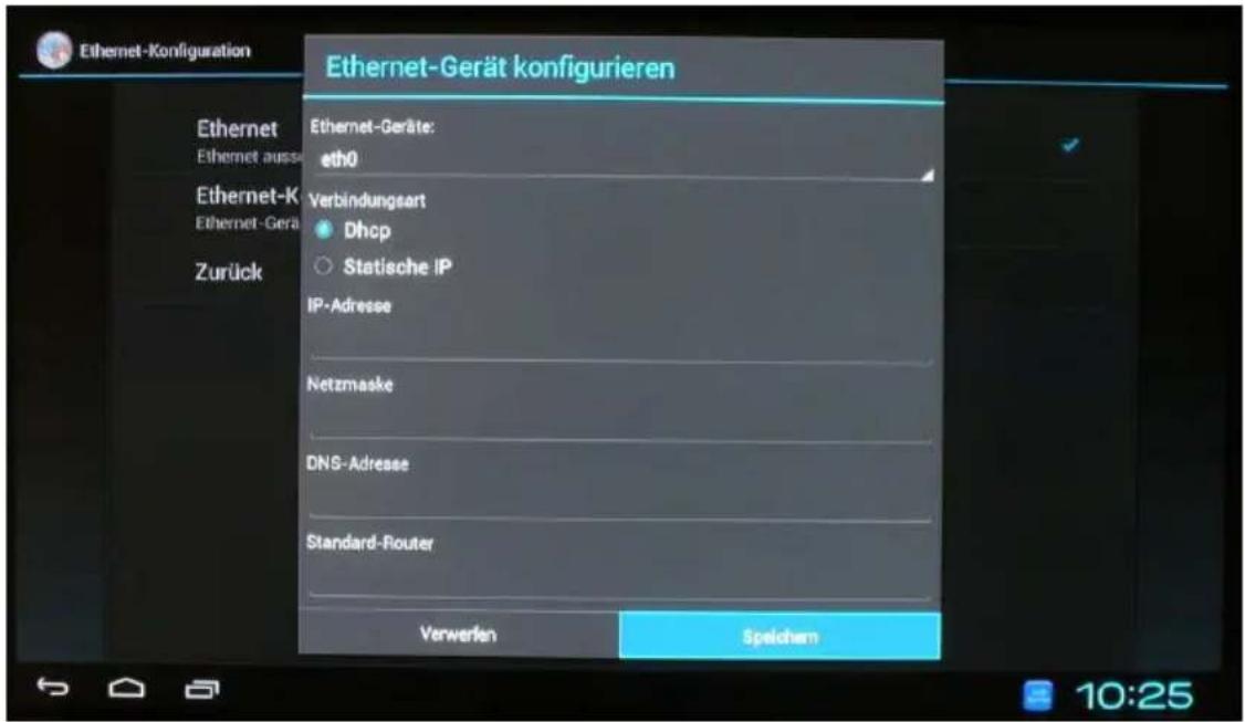 Comag Smart TV HD Android - Kabelgebunde Verbindung mit einem Ethernet-Kabel - 3