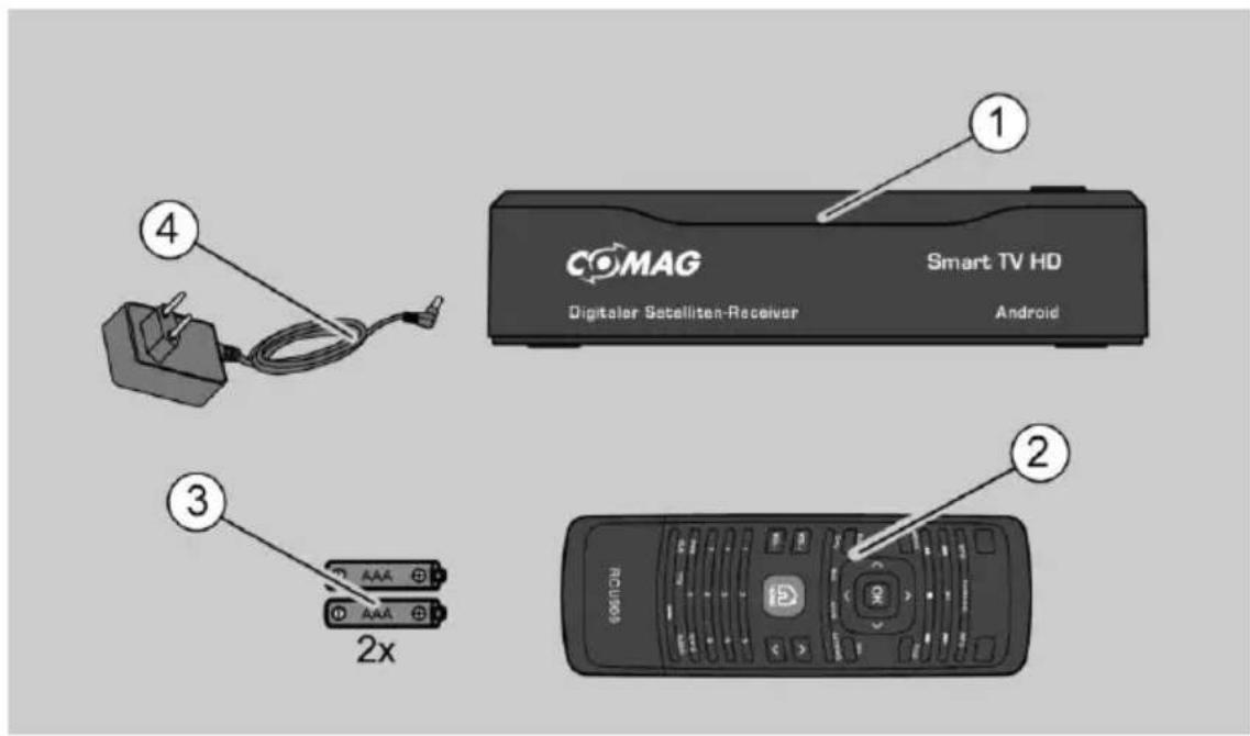 Comag Smart TV HD Android - Lieferumfang - 1