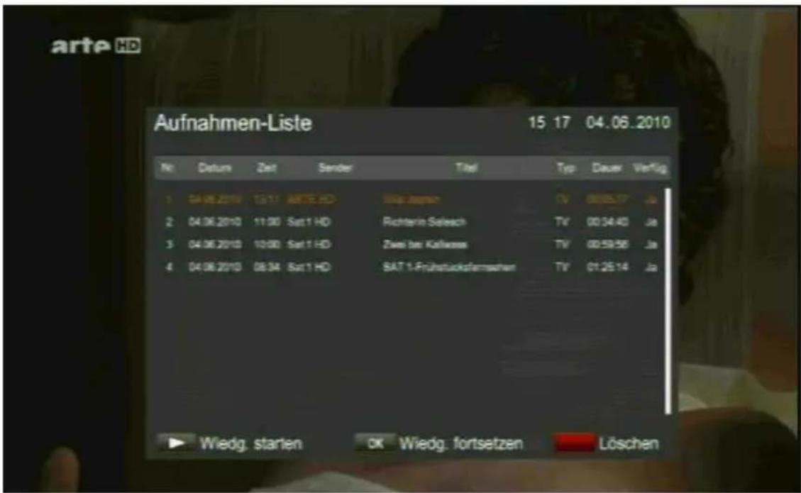 Comag SL90HDplus CIplus - - Aufnahme-Manager - 1