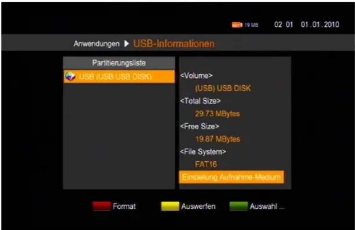 Comag SL90HDplus CIplus - • USB-Informationen - 1