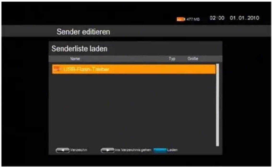 Comag SL90HDplus CIplus - - Senderliste laden - 2