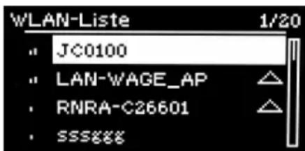 WLAN-Liste 1/20 JC0100 LAN-WAGE_AP RNRA-C26601 SSS888