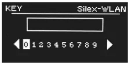 KEY Silex-WLAN 0 1 2 3 4 5 6 7 8 9