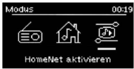 Modus 00:19 HomeNet aktivieren