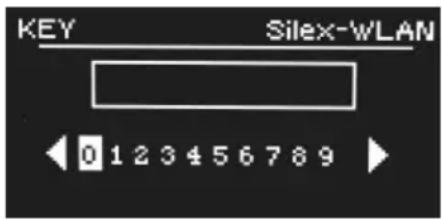 KEY Silex-WLAN 0 1 2 3 4 5 6 7 8 9