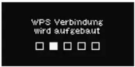 WPS Verbindung wird aufgebaut