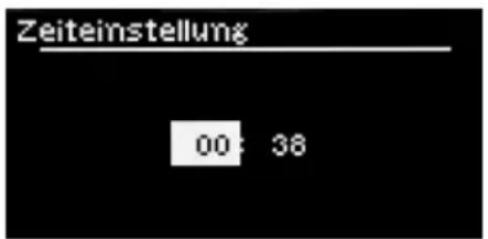 Zeiteinstellung 00:38