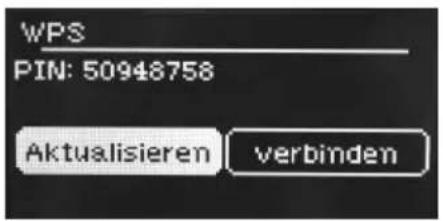 WPS PIN: 50948758 Aktualisieren verbinden