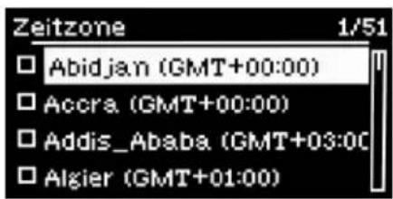 SAGEM 1&1 AudioCenter - Zeitzone - 2