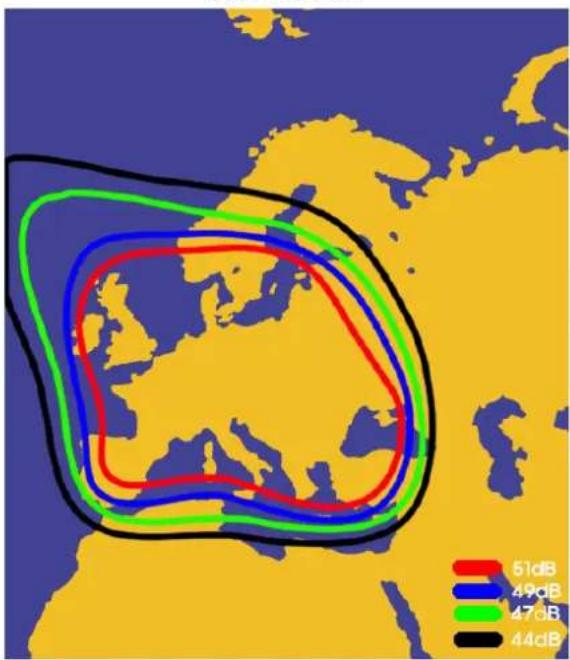 MEGASAT Shipman WSTA-VM250P - Appendix B Satellite Coverage Map - 8