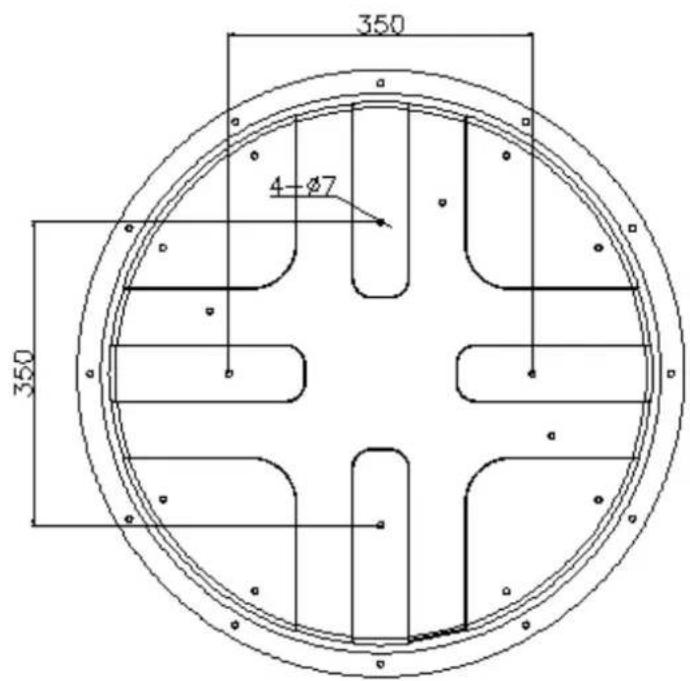 MEGASAT Shipman WSTA-VM250P - Antenna Drawing - 2