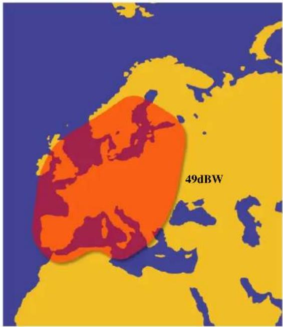 MEGASAT Shipman Auto Skew GPS WSTA-VM250PSG - Satellite Coverage MapSatellite Coverage Map - 7