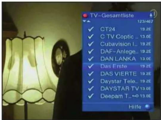 Telestar Teledigi 3 S plus - Liste auswählen - 2