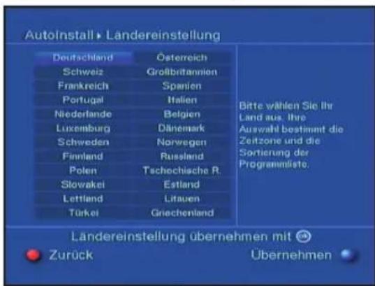Telestar Teledigi 3 S plus - Ländereinstellung - 1