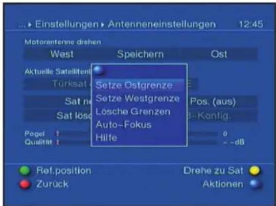 Telestar Teledigi 3 S plus - Vorhandene Grenzen löschen - 2