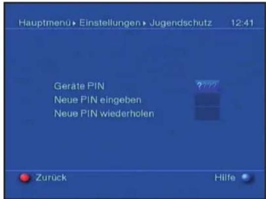 Telestar Teledigi 3 S plus - Geräte-PIN ändern - 1