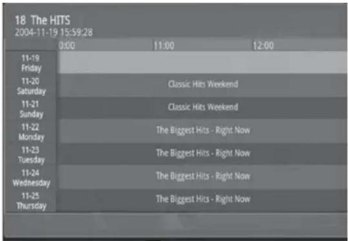 18 The HITS 2004-11-19 15:59:28 0:00 11:00 12:00 11-19 Friday 11-20 Saturday Classic Hits Weekend 11-21 Sunday Classic Hits Weekend 11-22 Monday The Biggest Hits - Right Now 11-23 Tuesday The Biggest Hits - Right Now 11-24 Wednesday The Biggest Hits - Right Now 11-25 Thursday The Biggest Hits - Right Now