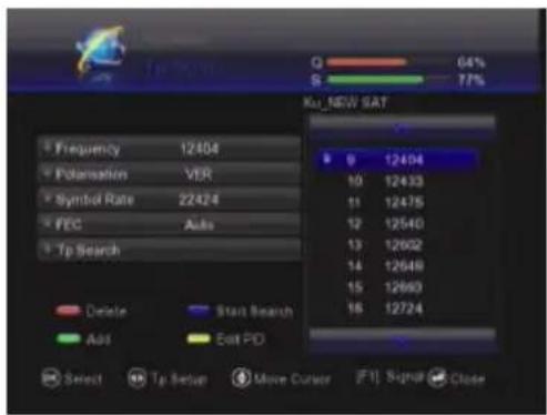 MEGASAT HD950 - Satelliten umbenennen - 2