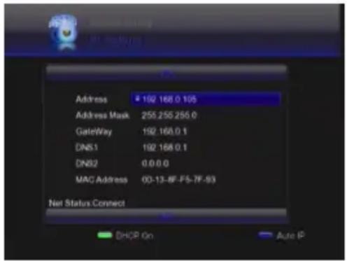 MEGASAT HD950 - IP Settings - 1