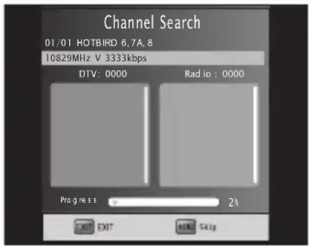 MEGASAT HD550 - Kanalsuche - 2