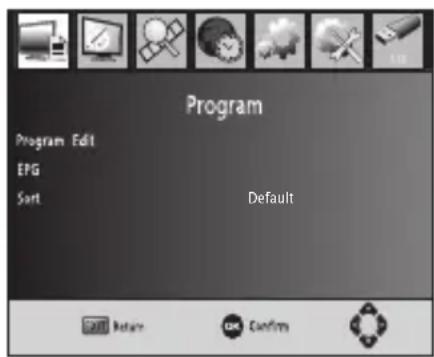 MEGASAT HD550 - Programmeinstellungen - 2