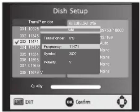 MEGASAT HD550 - Transponder - 2
