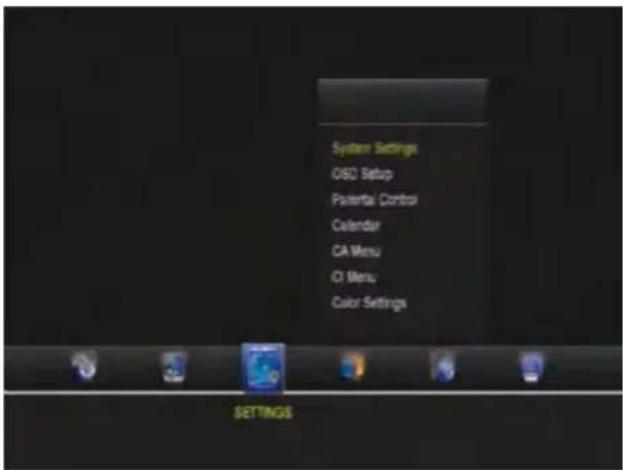 MEGASAT HD 910 Premium - Settings - 1