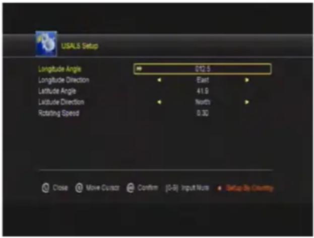 MEGASAT HD 910 Premium - USALS Setup - 1