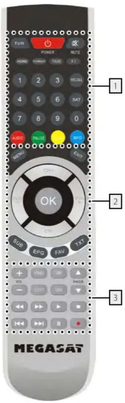 MEGASAT HD 910 Premium - Remote control - 1