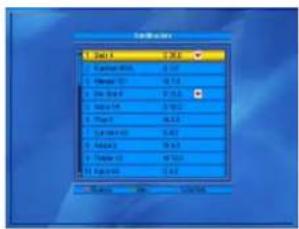 MEGASAT HD 720se - Satellitenliste - 1