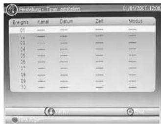 01/01/2007.17:00 Engris Kenai Datum Zeit Modus 01 02 03 04 05 06 07 08 09 10 WE No Show Add Page