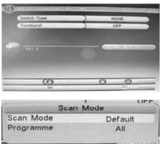 Switch Type NONE Torsburst OFF 10.2 Scan Mode Default Programme All