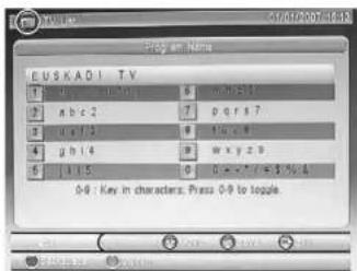 EUSKADI T.V 1 1.1 1.2 1.3 1.4 6 w b i 2.4 2 n b i 2 7 p q r s 7 3 u e i 3 8 9 i o i 8 4 g h i 4 9 w x y z 9 5 k l 5 0 0 = - * * * * * * * * * * * * * * * * * * * * * * * * * * * * * * * * * * * * * * * * * * * * * * * * * * * * * * * * * * * 0-9 : Key in characters, Press 0-9 to logole.