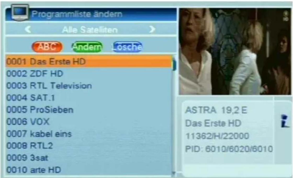 Boca HD Senator - ○ TV-Programmliste - 2