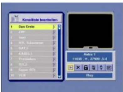 Boca DSR 103 - Kanalliste bearbeiten - 1